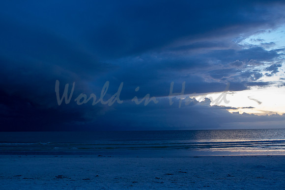 Storms along the beach