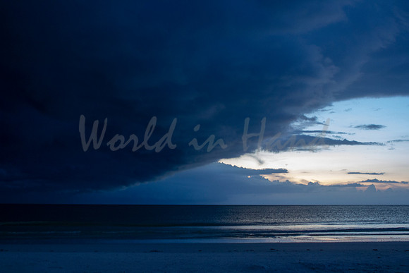 Storms along the beach