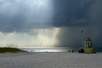 Storms along the beach