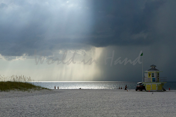 Storms along the beach
