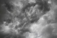 Dark ominous storm clouds