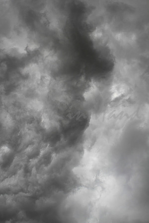 Dark ominous storm clouds