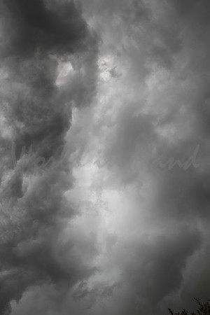 Dark ominous storm clouds