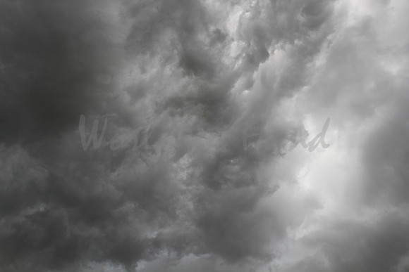 Dark ominous storm clouds