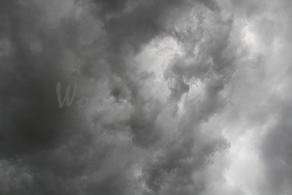 Dark ominous storm clouds