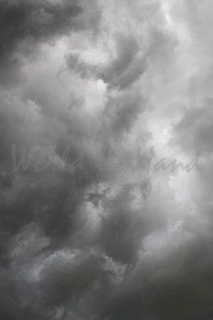 Dark ominous storm clouds