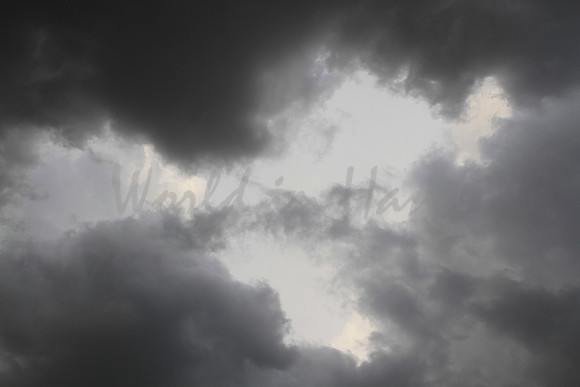 Dark ominous storm clouds