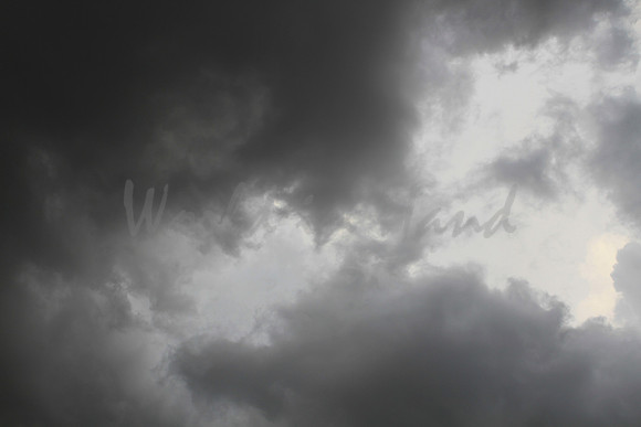 Dark ominous storm clouds