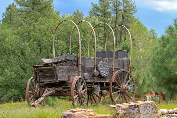 Antique western stagecoach