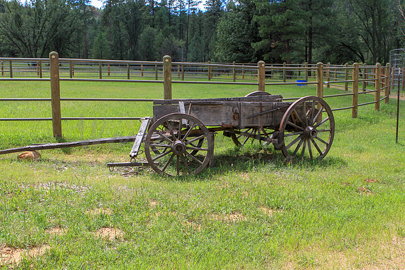 Antique western stagecoach