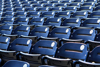 Stadium seats empty