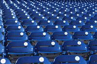 Stadium seats empty