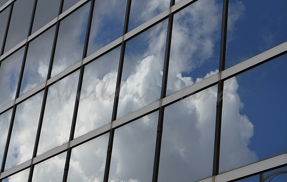 Reflections on buildings