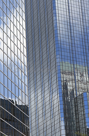 Reflections on buildings