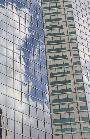 Reflections on buildings
