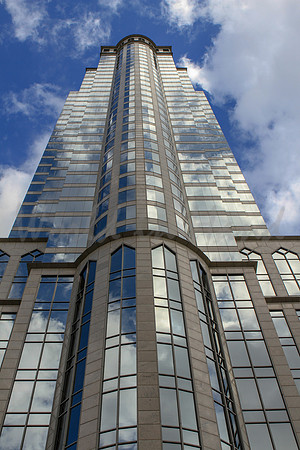 Reflections on buildings
