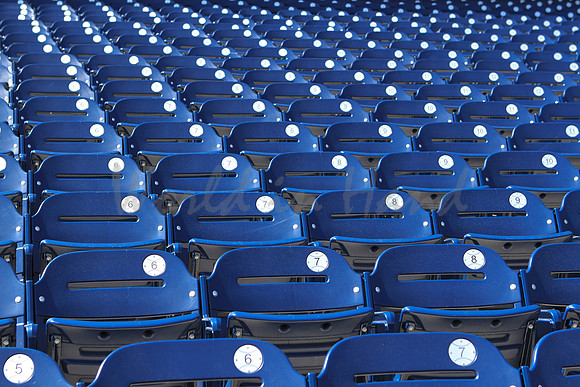 Empty stadium seats