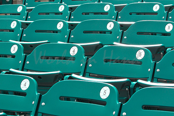 Empty stadium seats